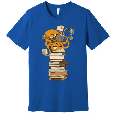 Reading Octopus Tea Coffee And Books Gift Premium T-Shirt