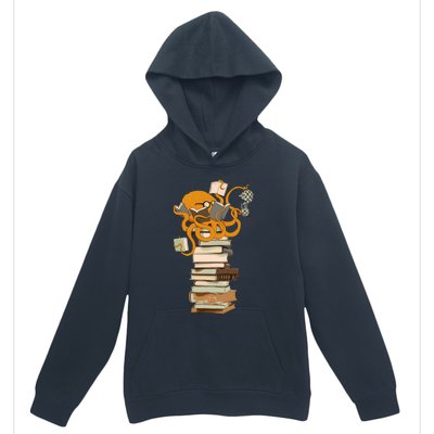 Reading Octopus Tea Coffee And Books Gift Urban Pullover Hoodie