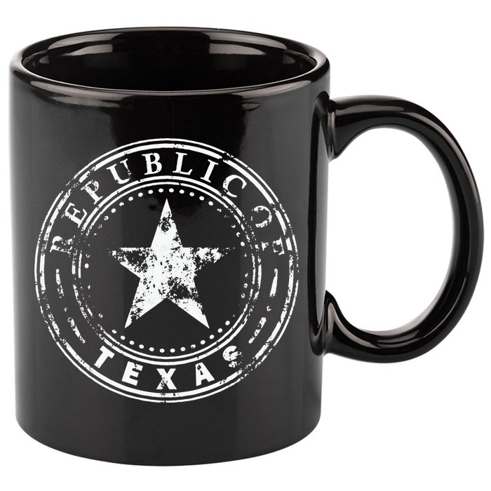 Republic Of Texas 11oz C Handle Ceramic Mug