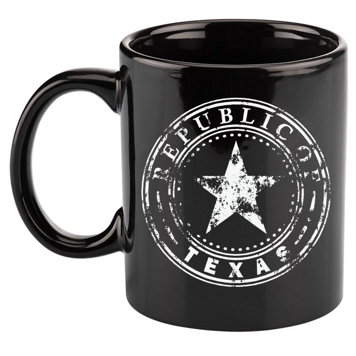 Republic Of Texas 11oz C Handle Ceramic Mug