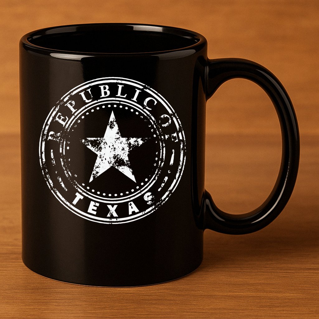 Republic Of Texas 11oz C Handle Ceramic Mug