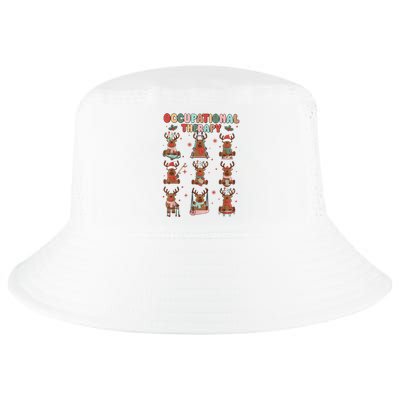 Retro Occupational Therapy Christmas Reindeers Ot Ota Cool Comfort Performance Bucket Hat