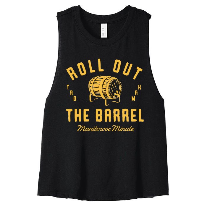 Roll Out The Barrel Manitowoc Minute Women's Racerback Cropped Tank