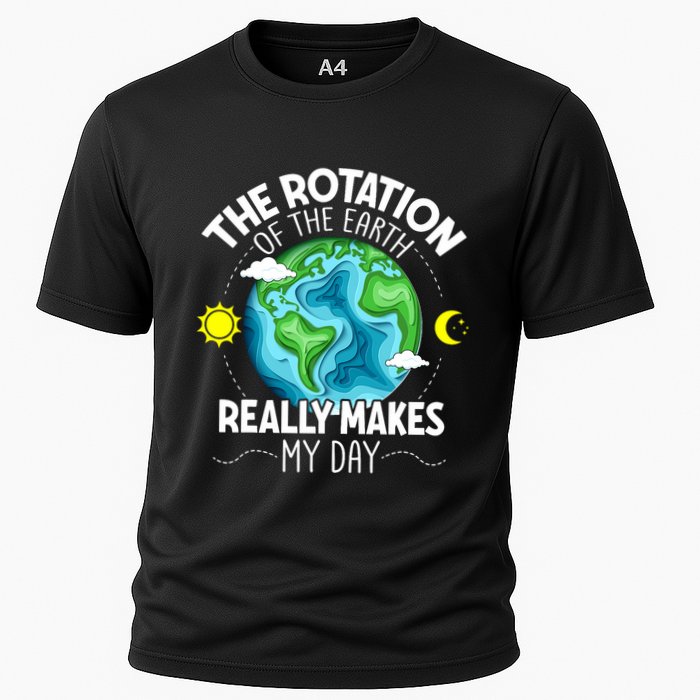 Rotation Of The Earth Makes My Day Funny Science Performance Shirt