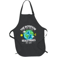 Rotation Of The Earth Makes My Day Funny Science Apron