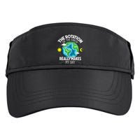 Rotation Of The Earth Makes My Day Funny Science Adult Drive Performance Visor