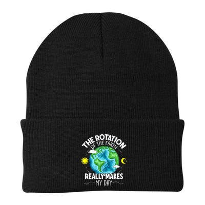 Rotation Of The Earth Makes My Day Funny Science Beanie