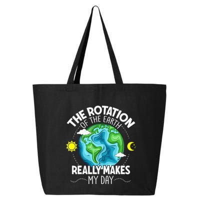 Rotation Of The Earth Makes My Day Funny Science 25L Jumbo Tote