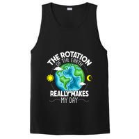 Rotation Of The Earth Makes My Day Funny Science PosiCharge Competitor Tank