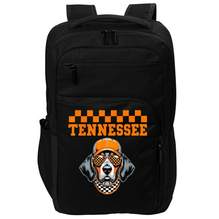 Retro Orange Tennessee Personalized Name Style Classic Impact Tech Backpack