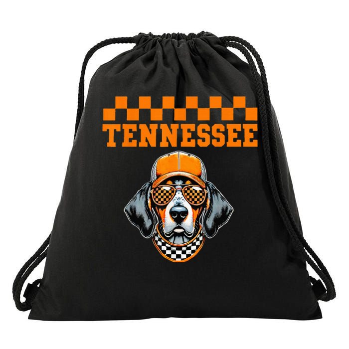 Retro Orange Tennessee Personalized Name Style Classic Drawstring Bag