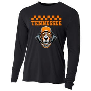 Retro Orange Tennessee Personalized Name Style Classic Cooling Performance Long Sleeve Crew