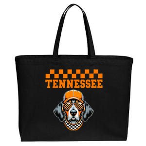 Retro Orange Tennessee Personalized Name Style Classic Cotton Canvas Jumbo Tote