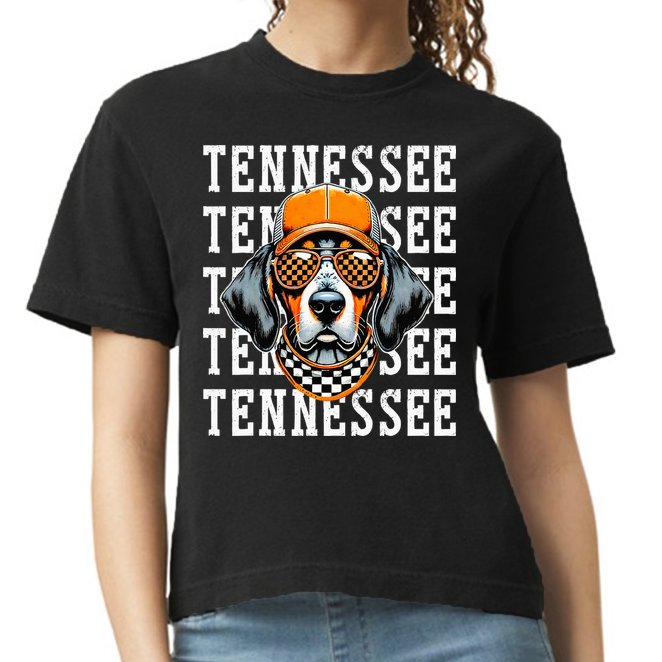 Retro Orange Tennessee Personalized Name Vintage Classic Comfort Colors Boxy T-Shirt