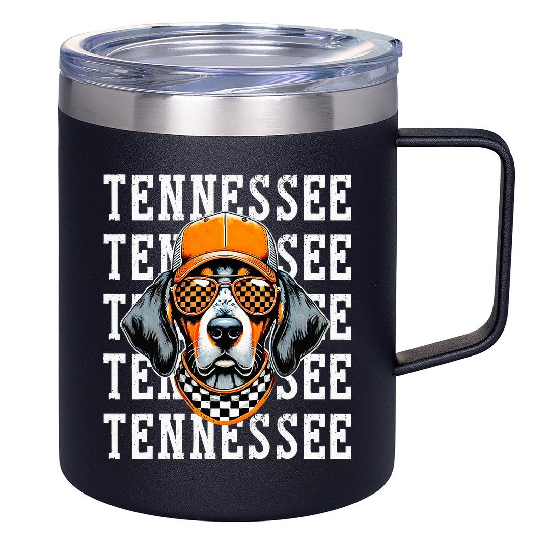 Retro Orange Tennessee Personalized Name Vintage Classic 12oz Stainless Steel Coffee Mug
