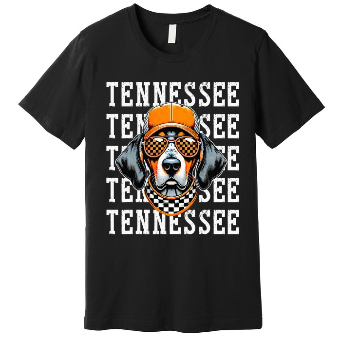 Retro Orange Tennessee Personalized Name Vintage Classic Premium T-Shirt