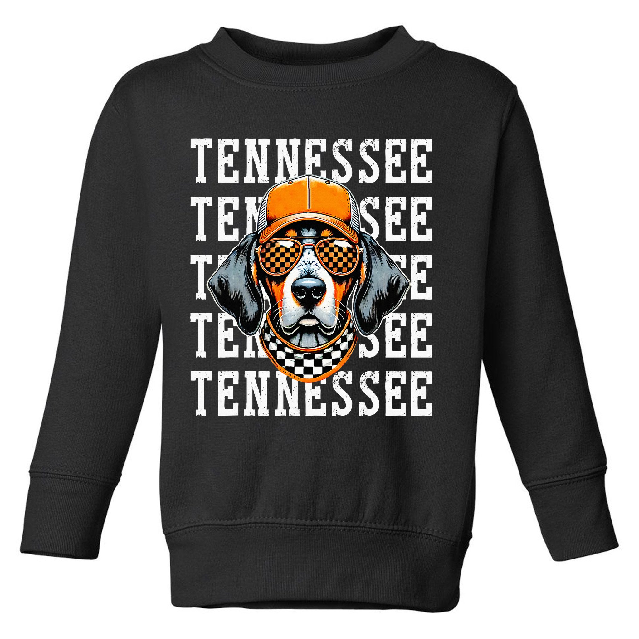 Retro Orange Tennessee Personalized Name Vintage Classic Toddler Sweatshirt