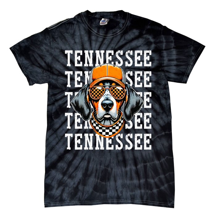 Retro Orange Tennessee Personalized Name Vintage Classic Tie-Dye T-Shirt