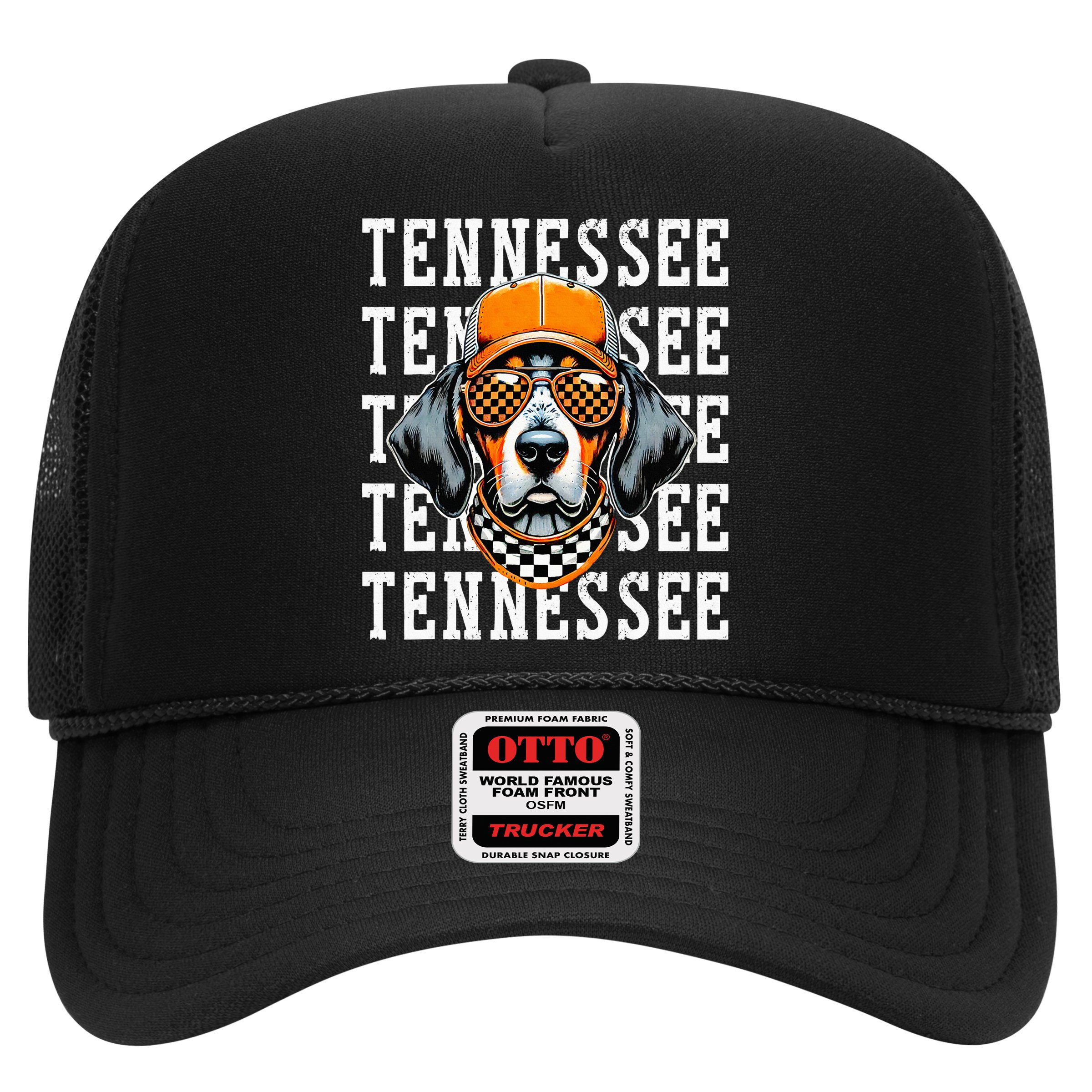 Retro Orange Tennessee Personalized Name Vintage Classic Hat