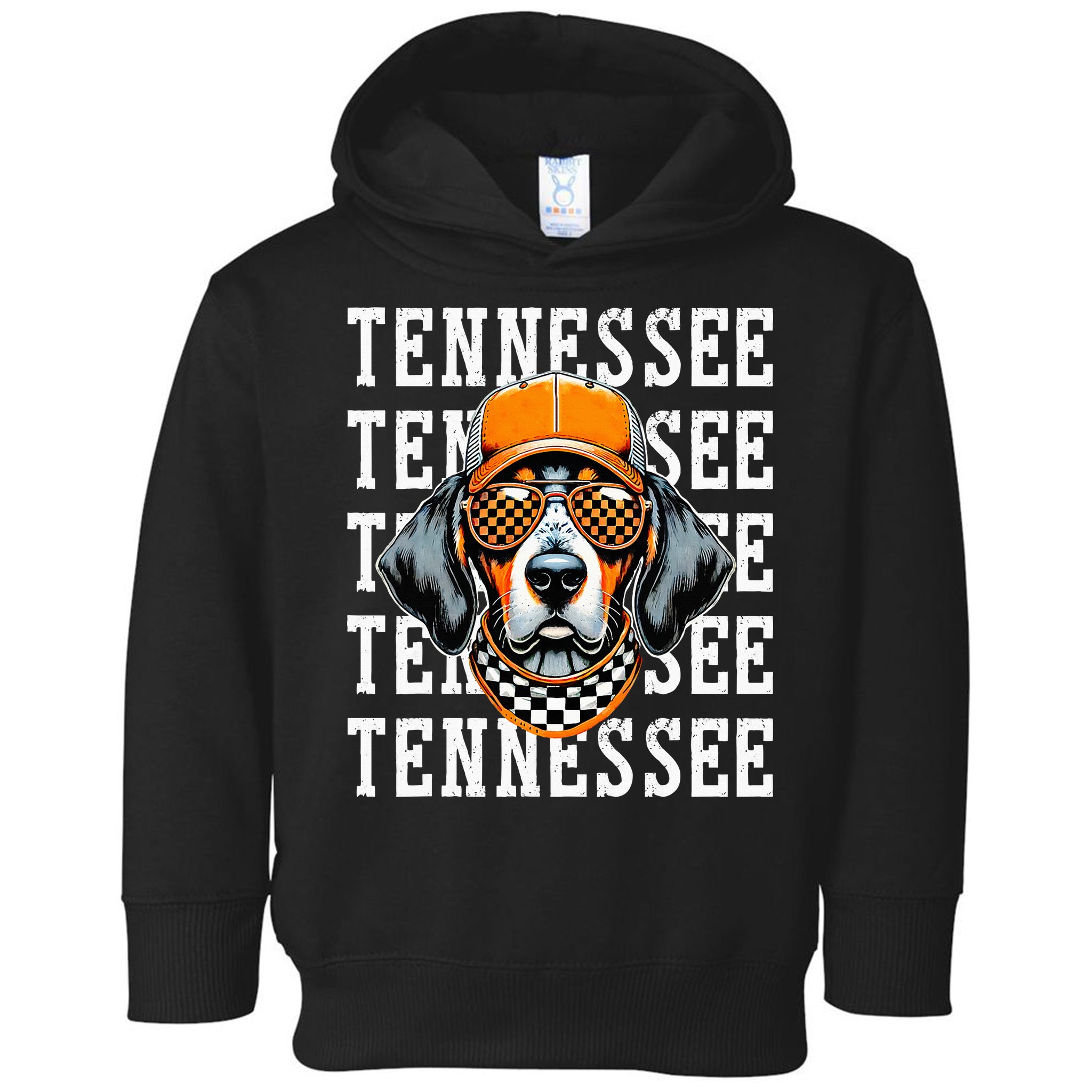 Retro Orange Tennessee Personalized Name Vintage Classic Toddler Hoodie