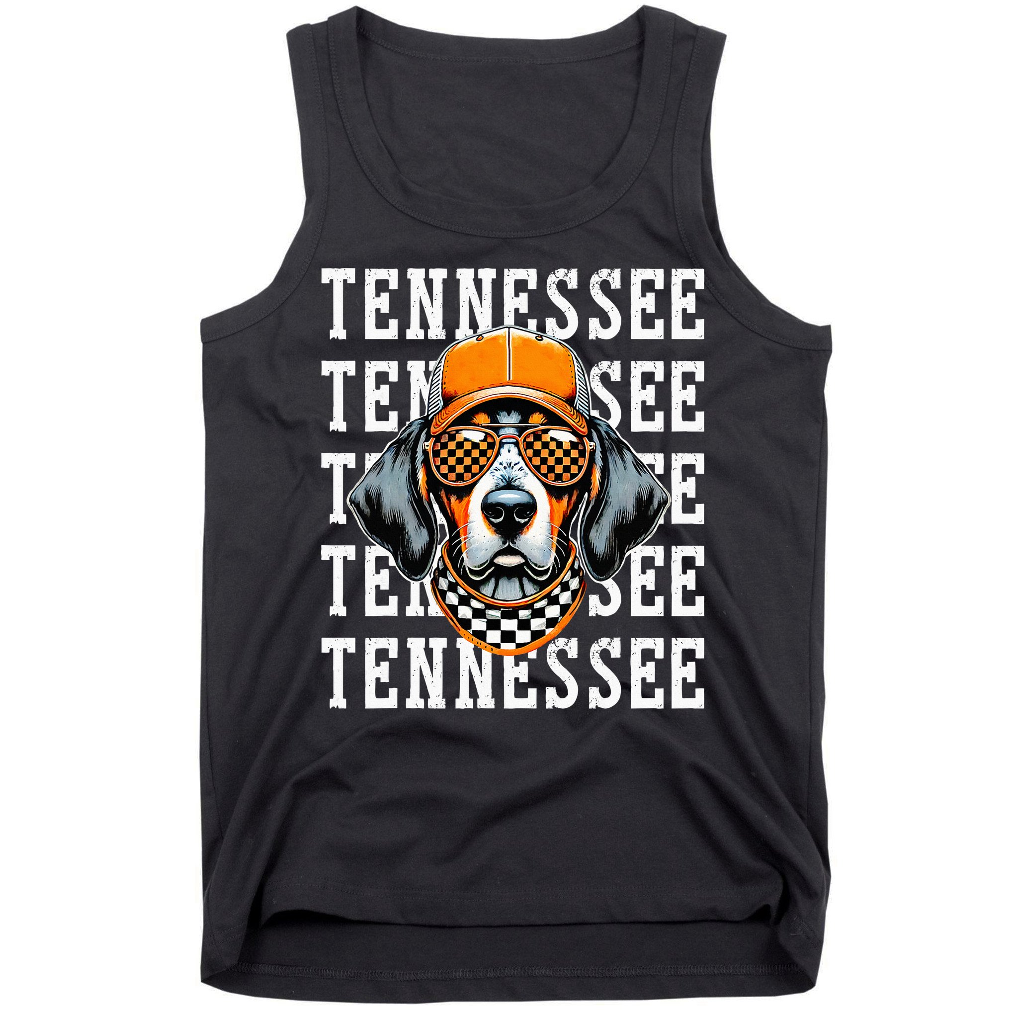 Retro Orange Tennessee Personalized Name Vintage Classic Tank Top