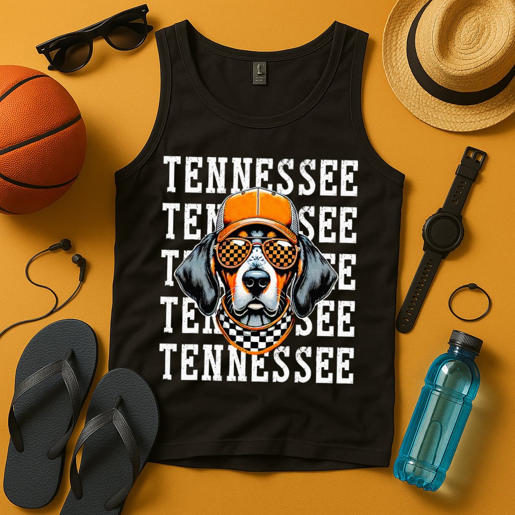Retro Orange Tennessee Personalized Name Vintage Classic Tank Top