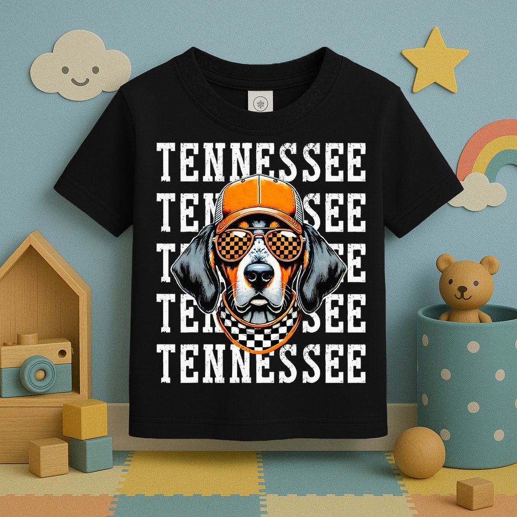 Retro Orange Tennessee Personalized Name Vintage Classic Toddler T-Shirt