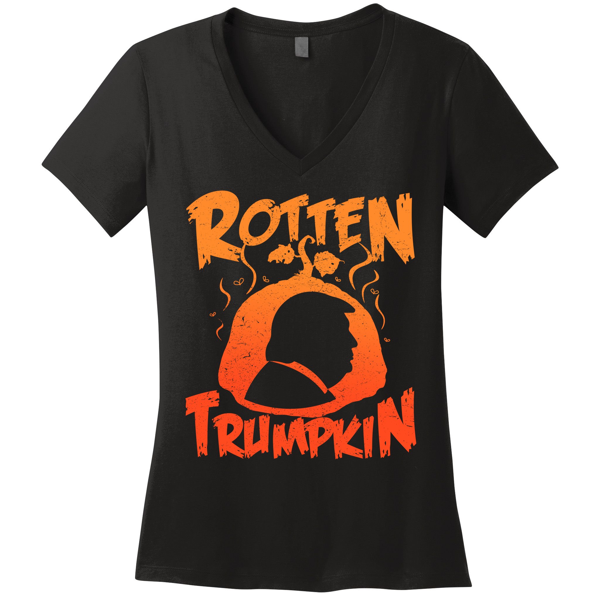 Rotten Trumpkin Women's V-Neck T-Shirt