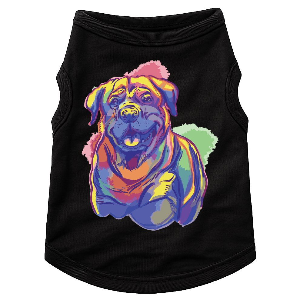 Rottweiler Colorful Dog Doggie Tank