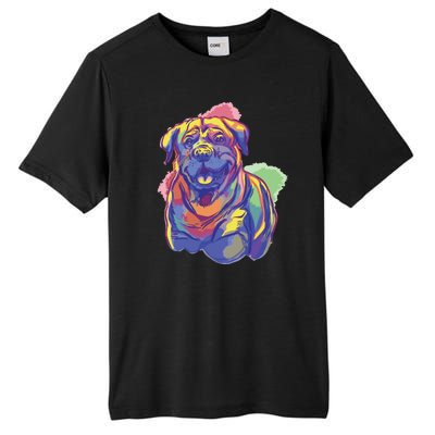 Rottweiler Colorful Dog Tall Fusion ChromaSoft Performance T-Shirt