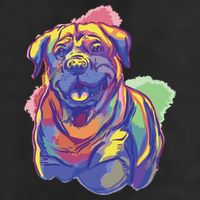 Rottweiler Colorful Dog Tumbler
