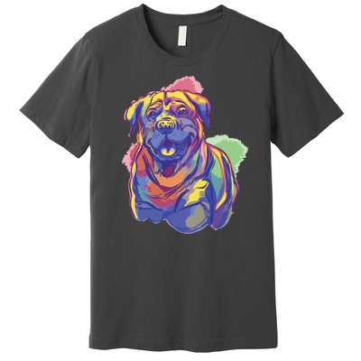 Rottweiler Colorful Dog Premium T-Shirt