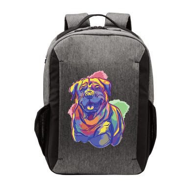 Rottweiler Colorful Dog Vector Backpack
