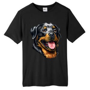 Rottweiler Face Tall Fusion ChromaSoft Performance T-Shirt