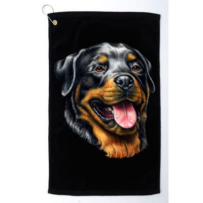 Rottweiler Face Golf Towel