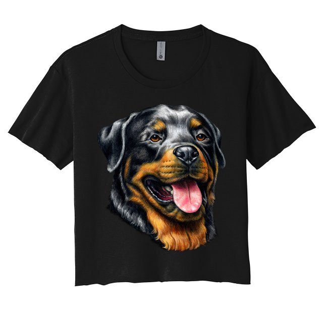 Rottweiler Face Crop Top