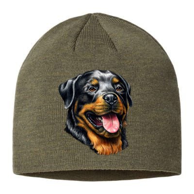 Rottweiler Face Sustainable Beanie