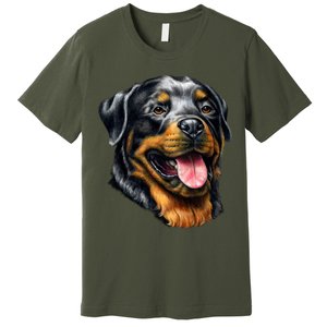 Rottweiler Face Premium T-Shirt