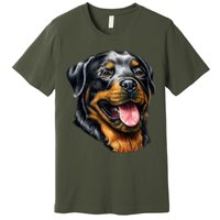 Rottweiler Face Premium T-Shirt