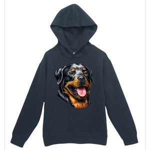 Rottweiler Face Urban Pullover Hoodie