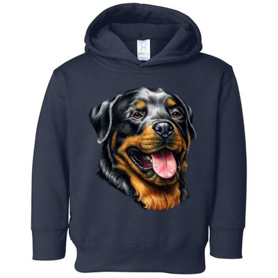 Rottweiler Face Toddler Hoodie