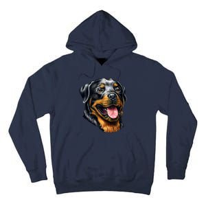 Rottweiler Face Tall Hoodie