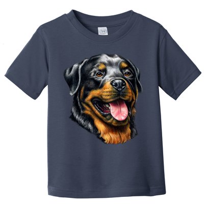 Rottweiler Face Toddler T-Shirt