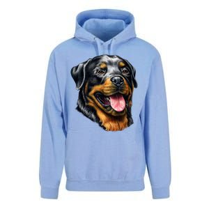 Rottweiler Face Unisex Surf Hoodie