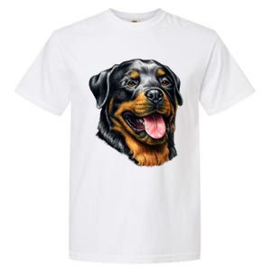 Rottweiler Face Garment-Dyed Heavyweight T-Shirt