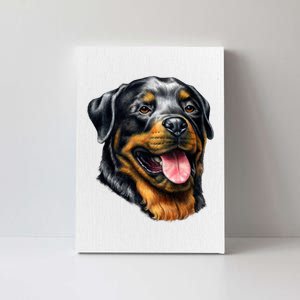 Rottweiler Face Canvas