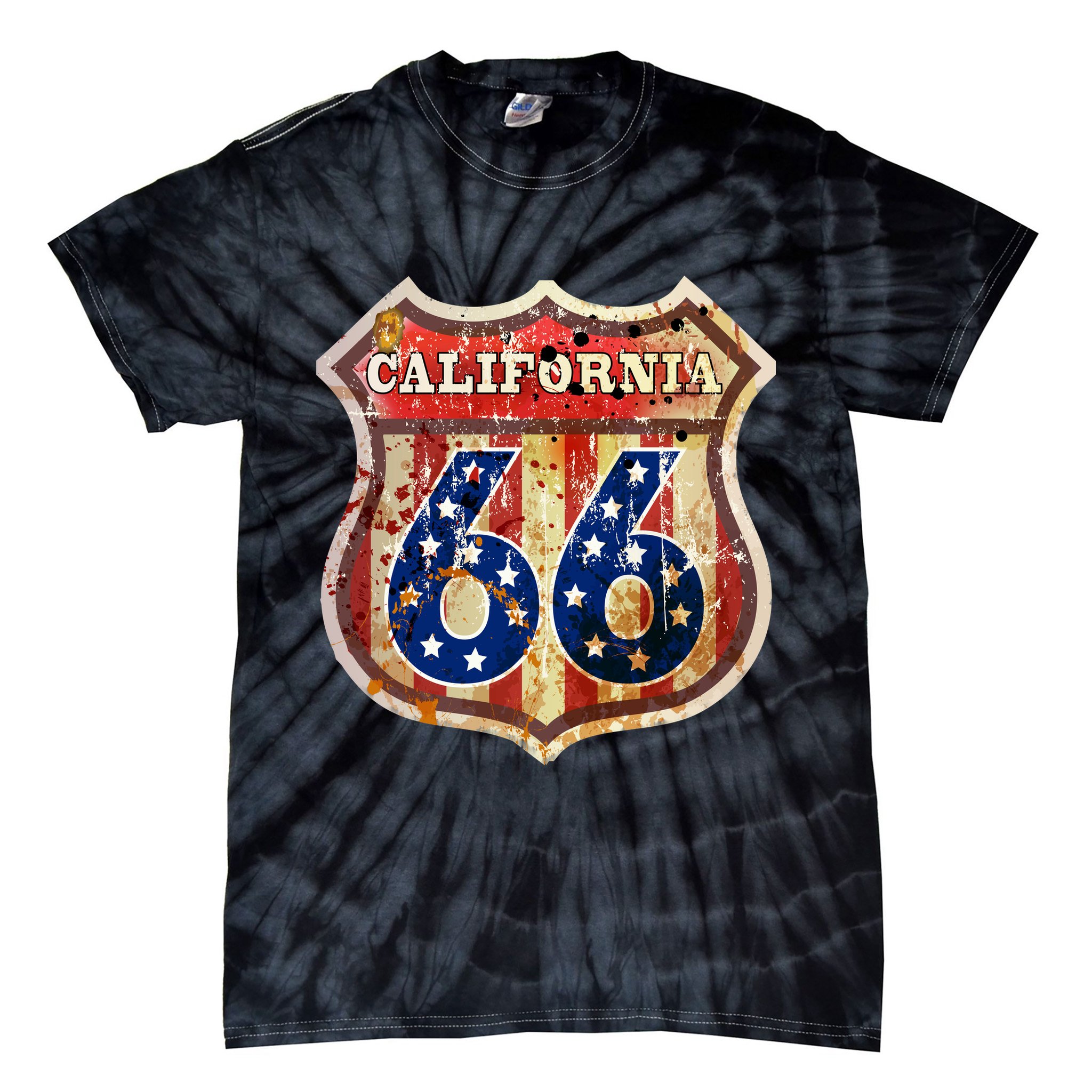 Route 66 California Tie-Dye T-Shirt