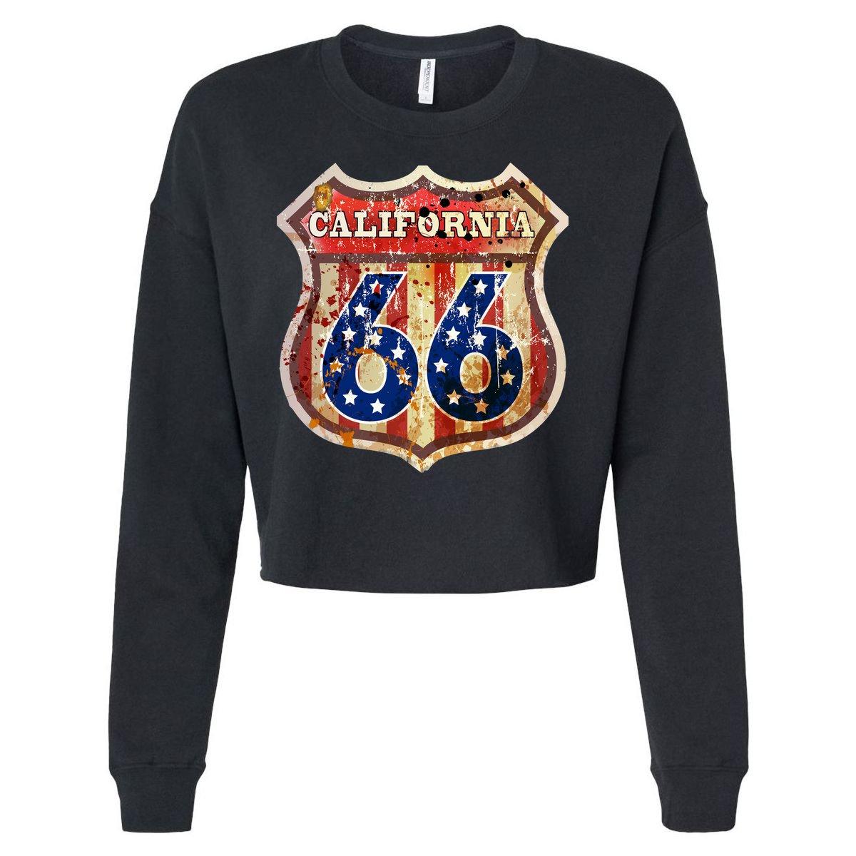 Route 66 California Cropped Pullover Crew