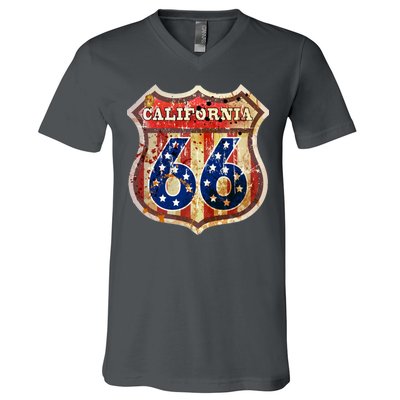 Route 66 California V-Neck T-Shirt