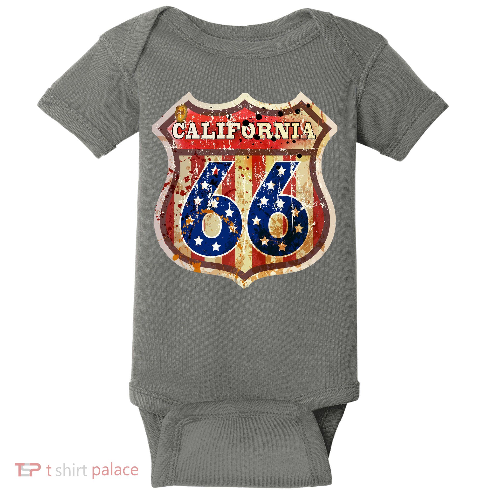 Route 66 California Baby Bodysuit